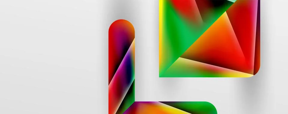 Triangle fluid color gradient abstract background. Vector Illustration For Stock Illustration