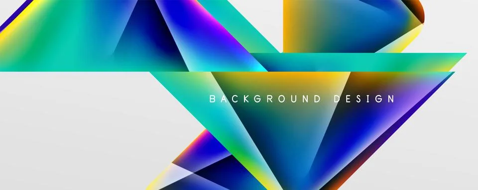 Triangle fluid color gradient abstract background. Vector Illustration For Stock Illustration