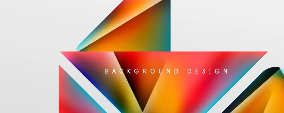 Triangle fluid color gradient abstract background. Vector Illustration For Illustrazione stock