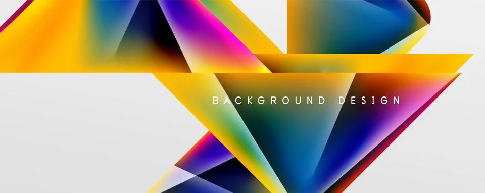 Triangle fluid color gradient abstract background. Vector Illustration For 스톡 일러스트
