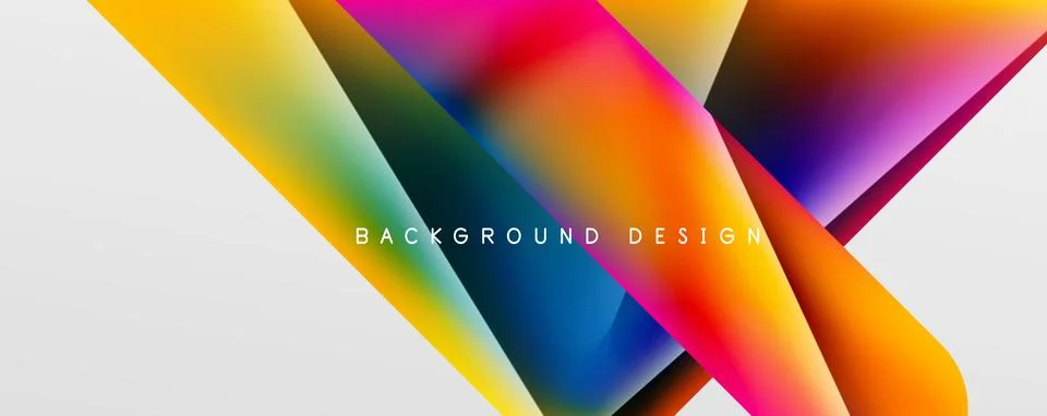 Triangle fluid color gradient abstract background. Vector Illustration For 스톡 일러스트