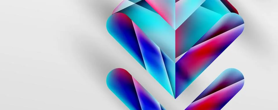 Triangle fluid color gradient abstract background. Vector Illustration For Stock Illustration