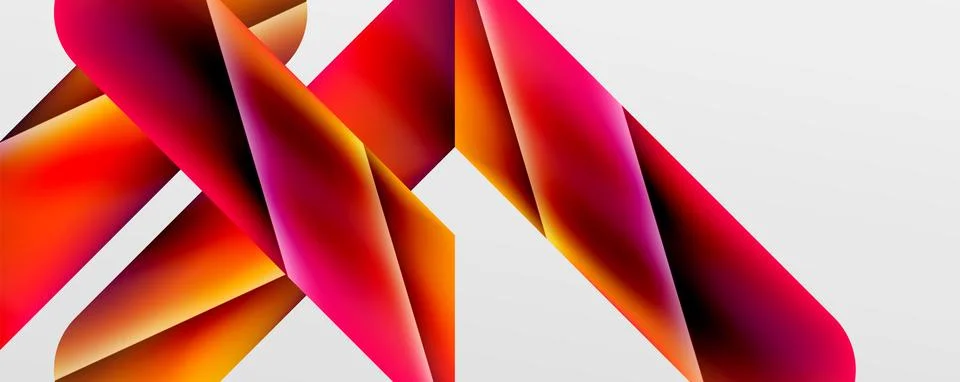 Triangle fluid color gradient abstract background. Vector Illustration For イラスト素材