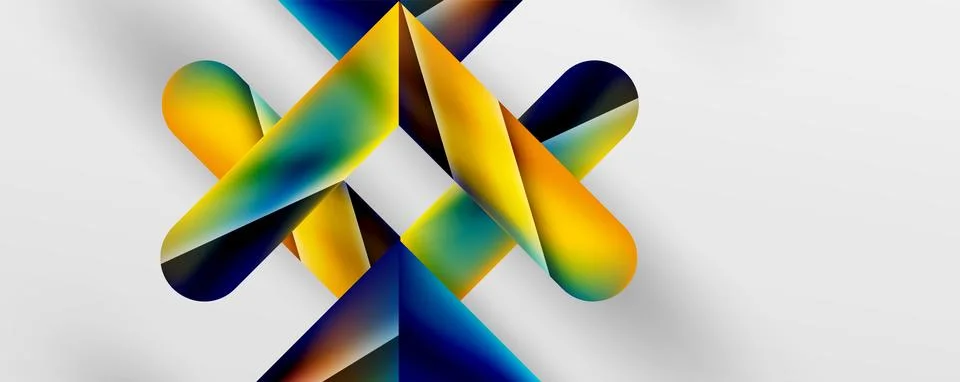 Triangle fluid color gradient abstract background. Vector Illustration For Stock Illustration