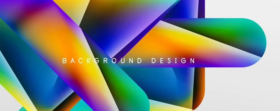 Triangle fluid color gradient abstract background. Vector Illustration For Stock Illustration