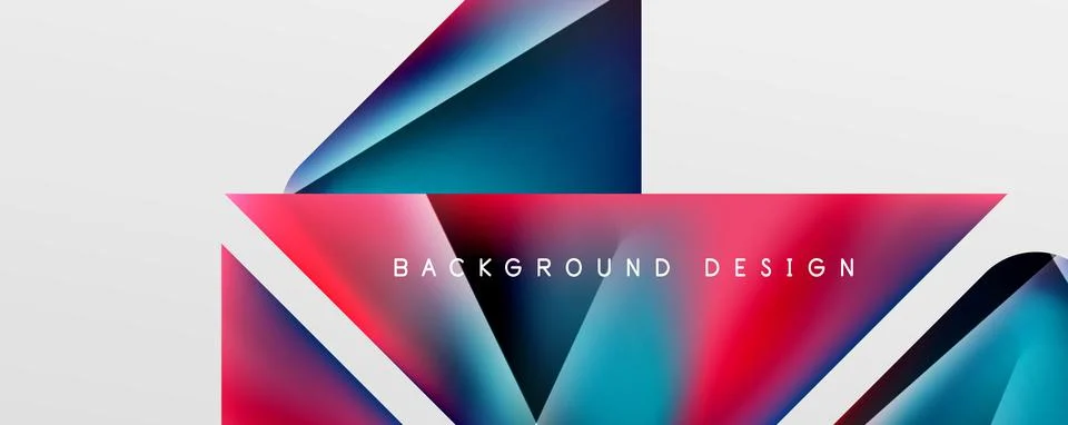 Triangle fluid color gradient abstract background. Vector Illustration For Stock Illustration