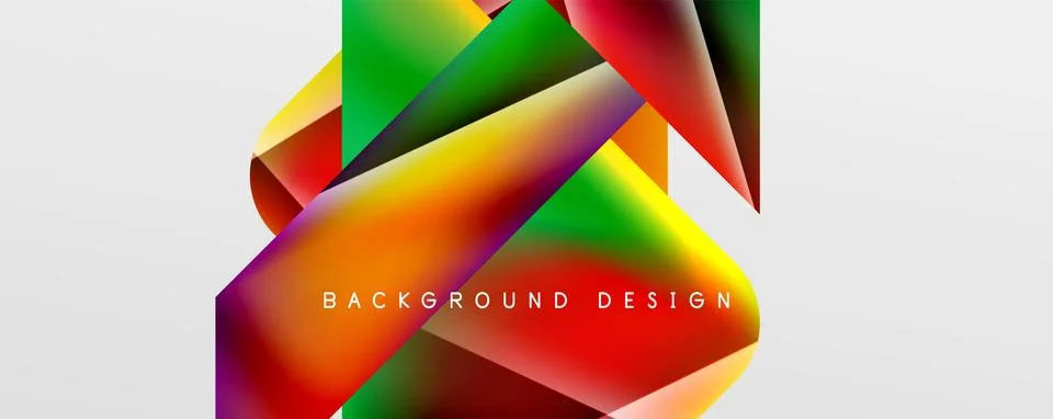 Triangle fluid color gradient abstract background. Vector Illustration For Illustrazione stock