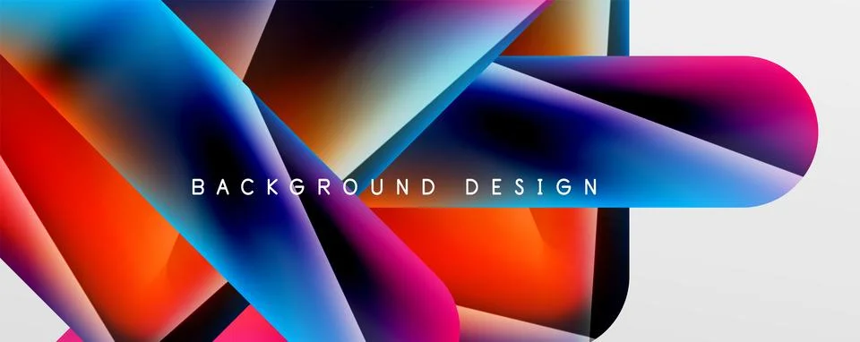 Triangle fluid color gradient abstract background. Vector Illustration For 스톡 일러스트