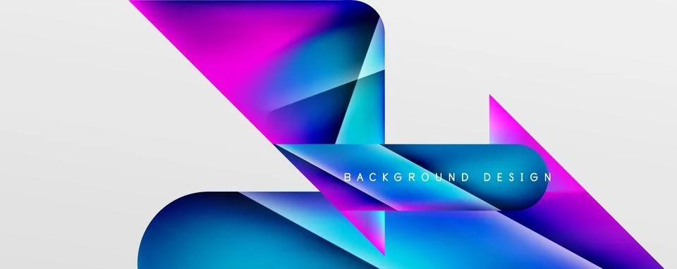 Triangle fluid color gradient abstract background. Vector Illustration For Stock Illustration