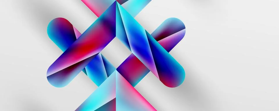 Triangle fluid color gradient abstract background. Vector Illustration For 스톡 일러스트