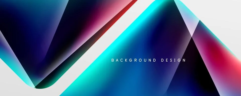 Triangle fluid color gradient abstract background. Vector Illustration For 스톡 일러스트