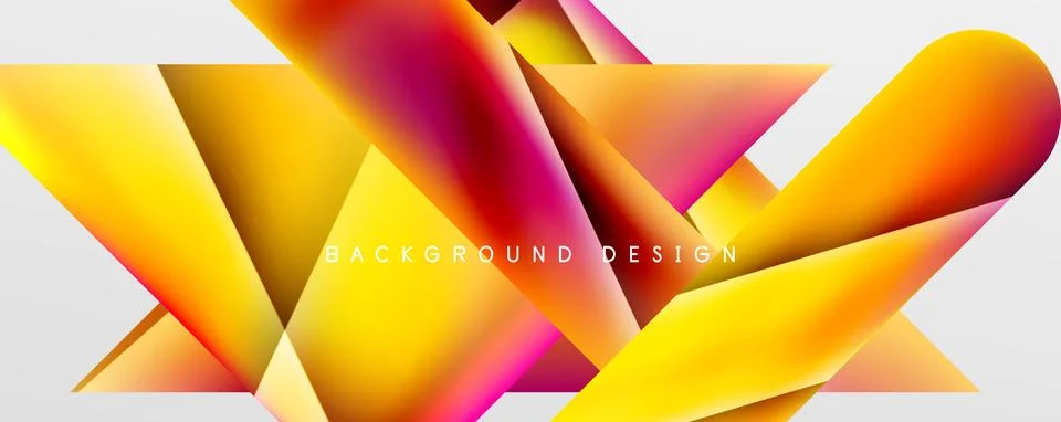 Triangle fluid color gradient abstract background. Vector Illustration For 스톡 일러스트