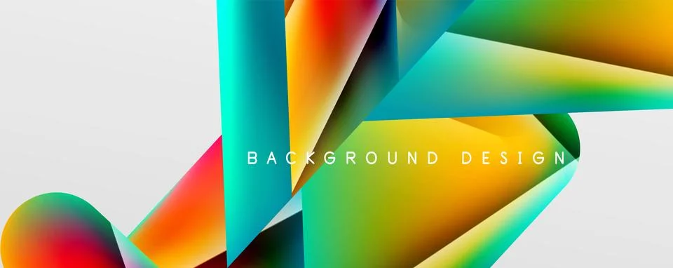 Triangle fluid color gradient abstract background. Vector Illustration For Stock Illustration