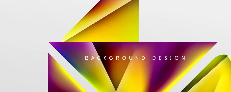 Triangle fluid color gradient abstract background. Vector Illustration For Illustrazione stock