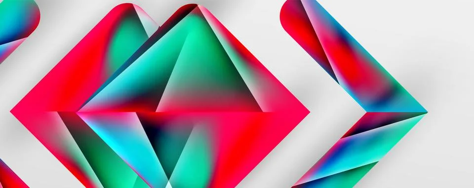 Triangle fluid color gradient abstract background. Vector Illustration For Illustrazione stock