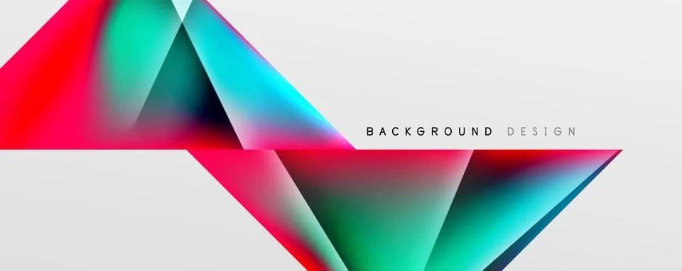 Triangle fluid color gradient abstract background. Vector Illustration For Illustrazione stock