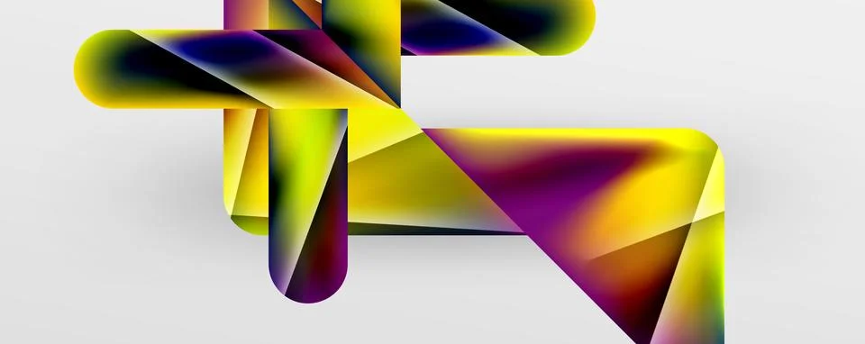 Triangle fluid color gradient abstract background. Vector Illustration For Stock Illustration