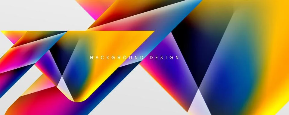 Triangle fluid color gradient abstract background. Vector Illustration For Stock Illustration