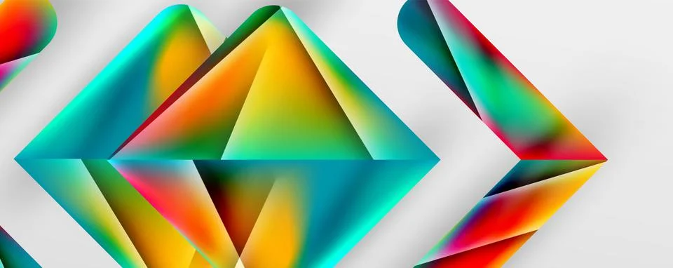 Triangle fluid color gradient abstract background. Vector Illustration For 스톡 일러스트