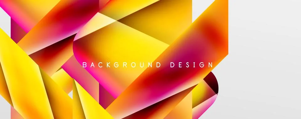 Triangle fluid color gradient abstract background. Vector Illustration For Illustrazione stock
