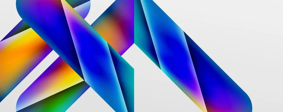 Triangle fluid color gradient abstract background. Vector Illustration For Illustrazione stock