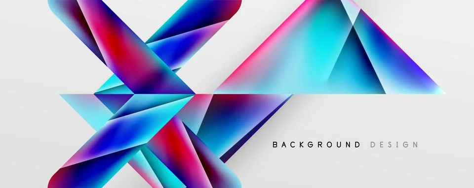 Triangle fluid color gradient abstract background. Vector Illustration For Stock Illustration