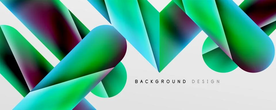 Triangle fluid color gradient abstract background. Vector Illustration For Illustrazione stock