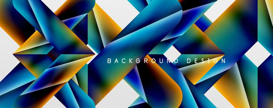 Triangle fluid color gradient abstract background. Vector Illustration For Stock Illustration