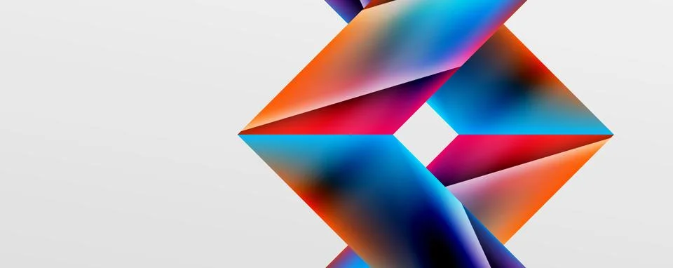Triangle fluid color gradient abstract background. Vector Illustration For Stock Illustration