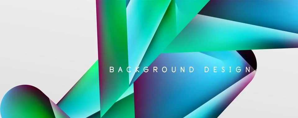 Triangle fluid color gradient abstract background. Vector Illustration For Stock Illustration