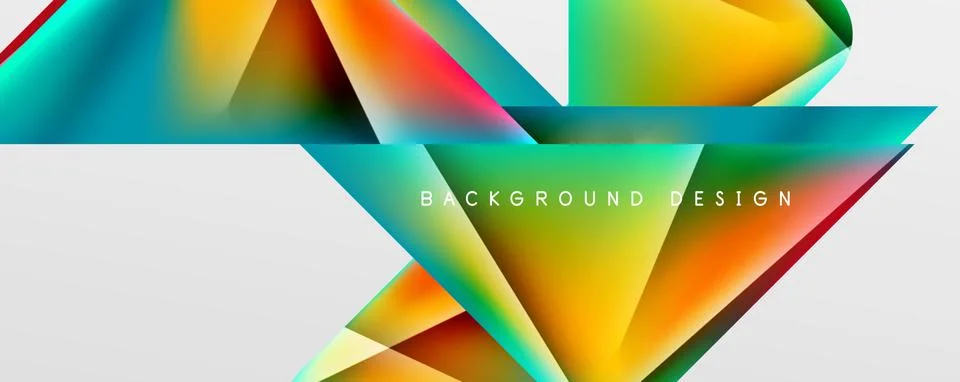 Triangle fluid color gradient abstract background. Vector Illustration For Stockillustratie