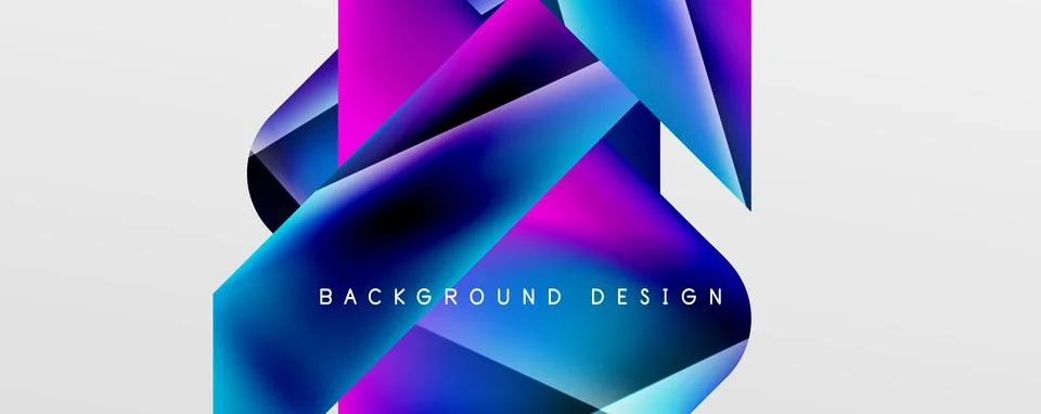 Triangle fluid color gradient abstract background. Vector Illustration For Illustrazione stock