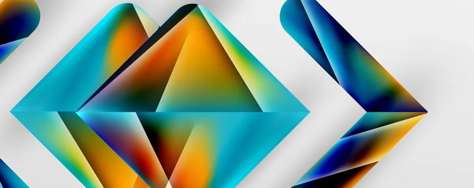Triangle fluid color gradient abstract background. Vector Illustration For Illustrazione stock