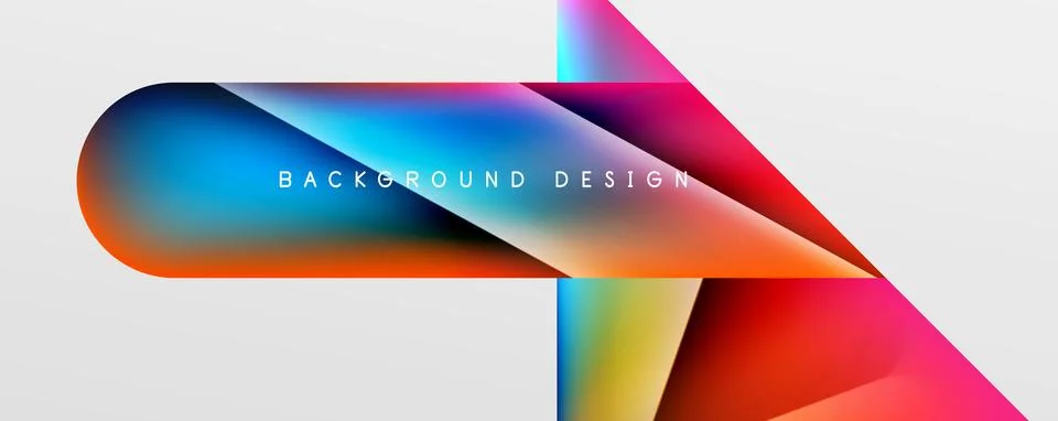 Triangle fluid color gradient abstract background. Vector Illustration For Stock Illustration
