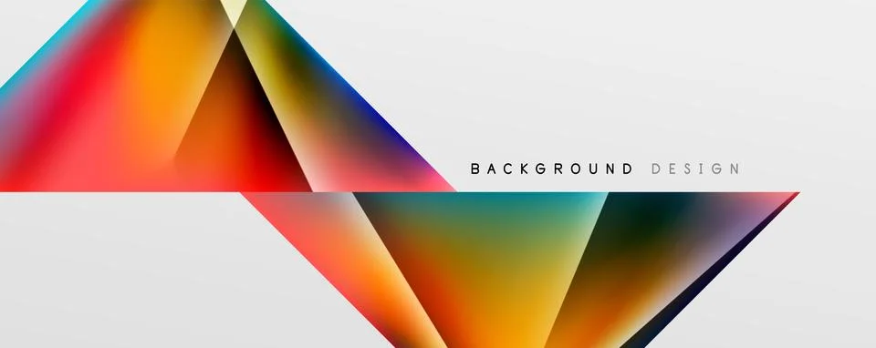 Triangle fluid color gradient abstract background. Vector Illustration For Stockillustratie