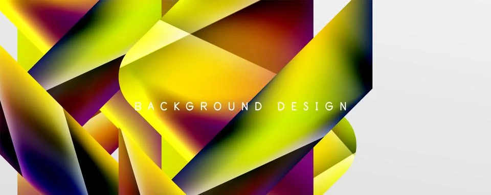 Triangle fluid color gradient abstract background. Vector Illustration For Stock Illustration