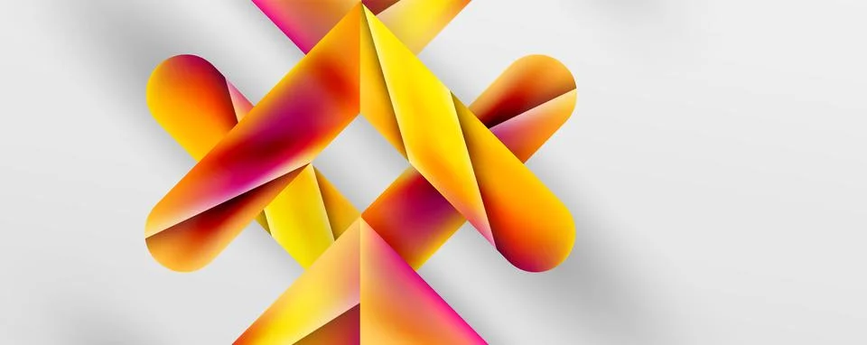 Triangle fluid color gradient abstract background. Vector Illustration For Stock Illustration