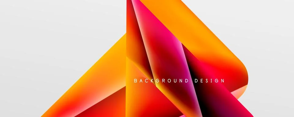 Triangle fluid color gradient abstract background. Vector Illustration For Stock Illustration