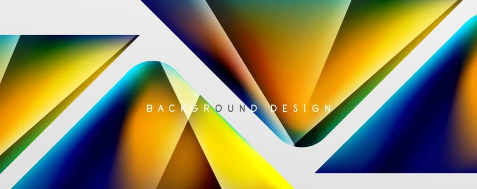 Triangle fluid color gradient abstract background. Vector Illustration For Stock Illustration