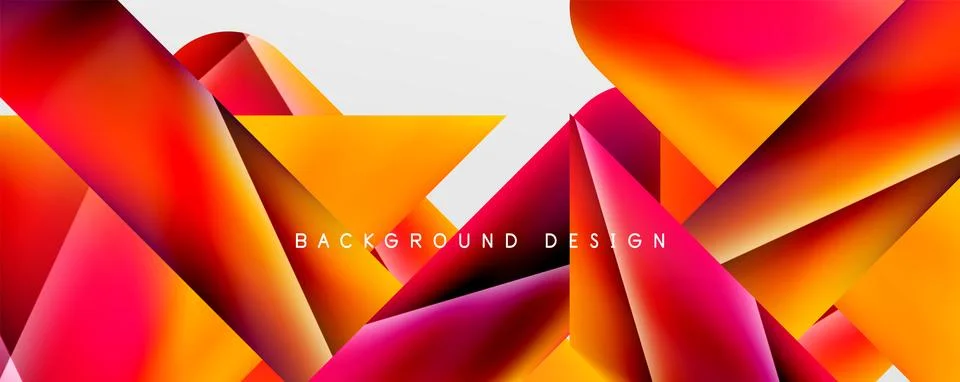 Triangle fluid color gradient abstract background. Vector Illustration For 스톡 일러스트