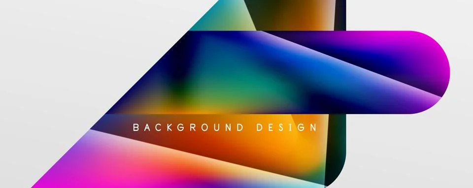 Triangle fluid color gradient abstract background. Vector Illustration For Stockillustratie