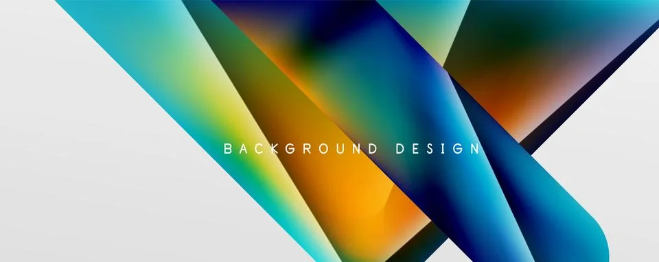 Triangle fluid color gradient abstract background. Vector Illustration For Illustrazione stock