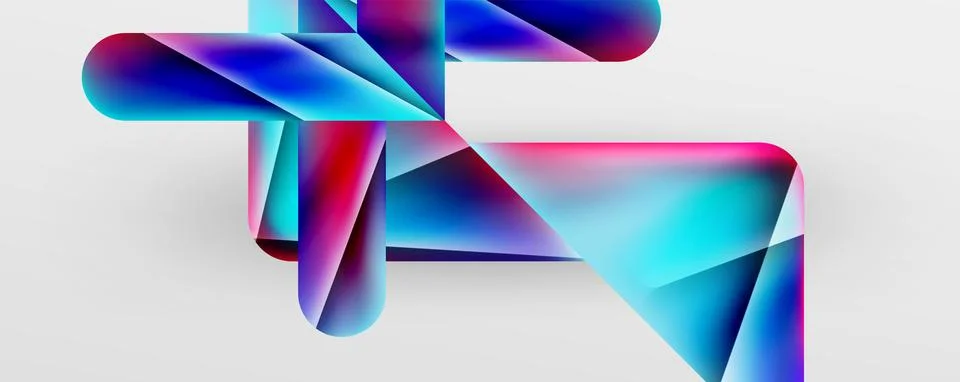 Triangle fluid color gradient abstract background. Vector Illustration For 스톡 일러스트