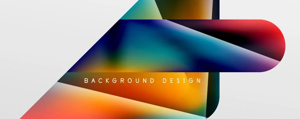 Triangle fluid color gradient abstract background. Vector Illustration For Illustrazione stock
