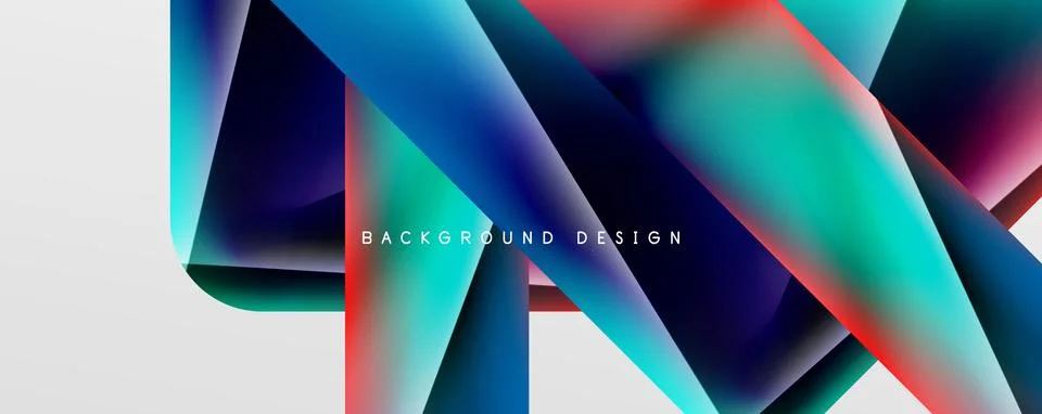 Triangle fluid color gradient abstract background. Vector Illustration For Stockillustratie