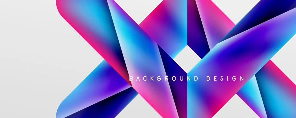 Triangle fluid color gradient abstract background. Vector Illustration For Stock Illustration