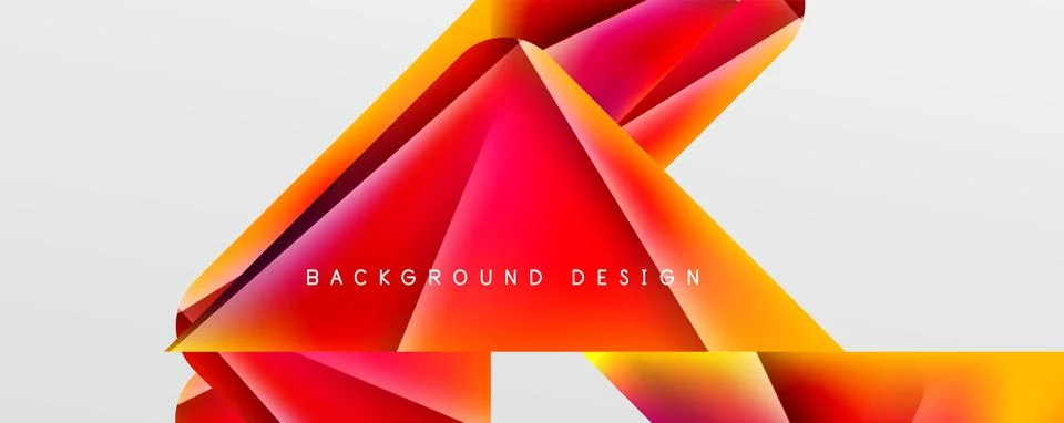 Triangle fluid color gradient abstract background. Vector Illustration For Illustrazione stock