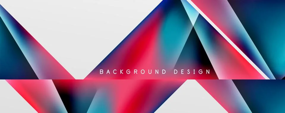 Triangle fluid color gradient abstract background. Vector Illustration For 스톡 일러스트