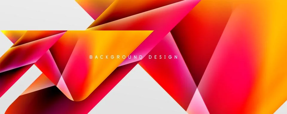 Triangle fluid color gradient abstract background. Vector Illustration For Illustrazione stock