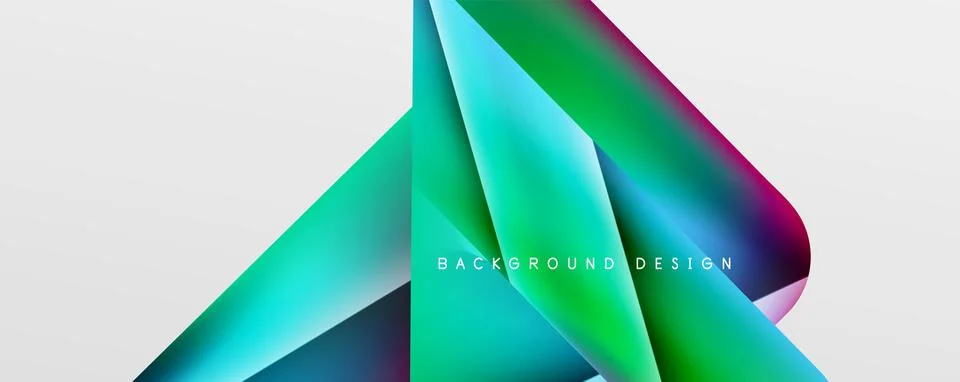 Triangle fluid color gradient abstract background. Vector Illustration For Stock Illustration